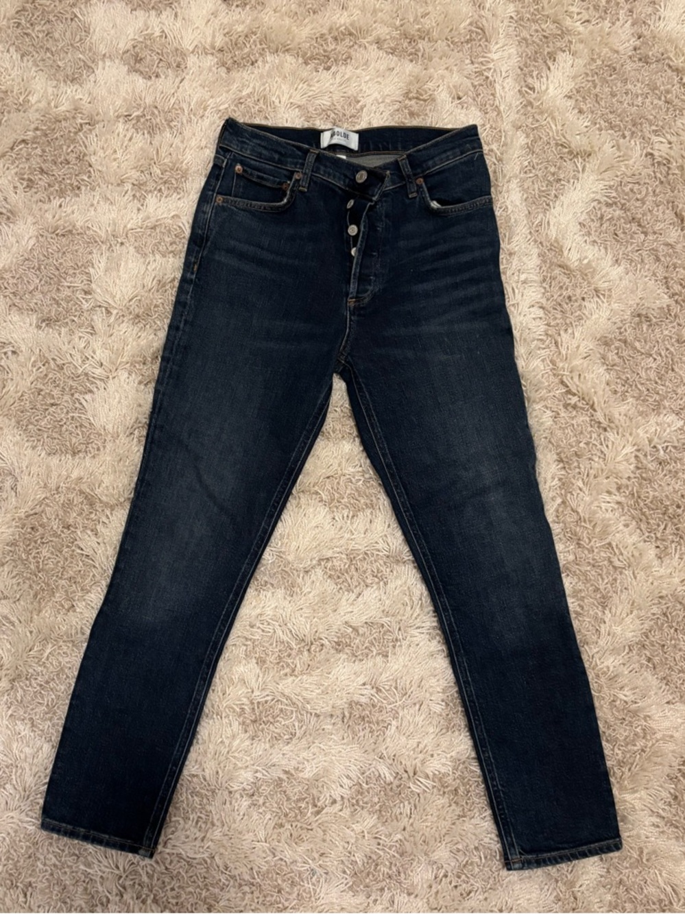 Agolde Relaxed Fit - Dark Wash Jeans